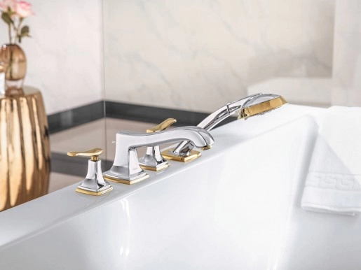 В интерьере Смеситель с клапаном для ванной HANSGROHE Metropol 31441090