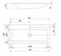 Умывальник Тумба с умывальником Ravak SD Clear 800 X000000757-XJJ01180000