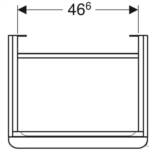 Розміри Тумба під умивальник без раковини з текстурою 55 см шириною Geberit Smyle Square під умивальник Smyle Square 500.366.JR.1