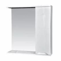 Зеркало для ванной без ограждения полок 50 см шириной с подсветкой MVV Комфорт З Комфорт 50 Led
