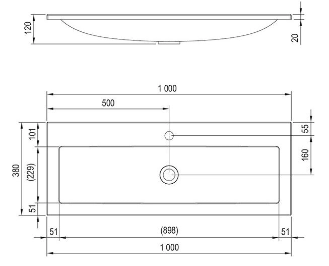 Умывальник Тумба с умывальником Ravak SD Clear 1000 черешня X000000760-XJJ01110000