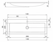 Умывальник Тумба с умывальником Ravak SD Clear 1000 черешня X000000760-XJJ01110000