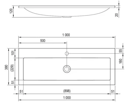 Умывальник Тумба с умывальником Ravak SD Clear 1000 черешня X000000760-XJJ01110000