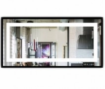 Дзеркало у ванній кімнаті в рамі 120 см J-Mirror Livia Black Lva Black 120x55