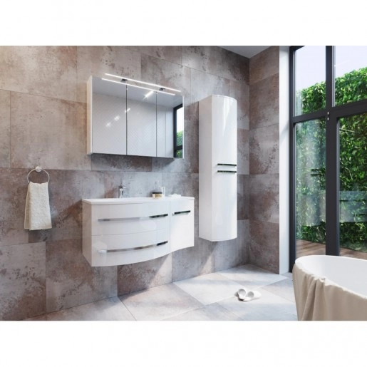 В інтер'єрі Комплект меблів для ванної 110 см з радісних фасадами Botticelli Vanessa з умивальником Vanessa-110