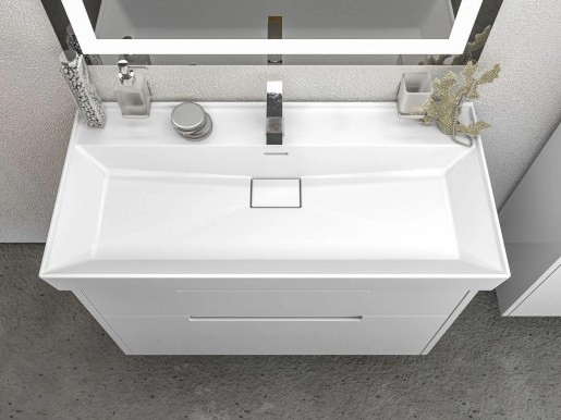 Умивальник Комплект меблів для ванни з вимикачем 100 см шириною Aqua Rodos Капрі 33061-29710-29831