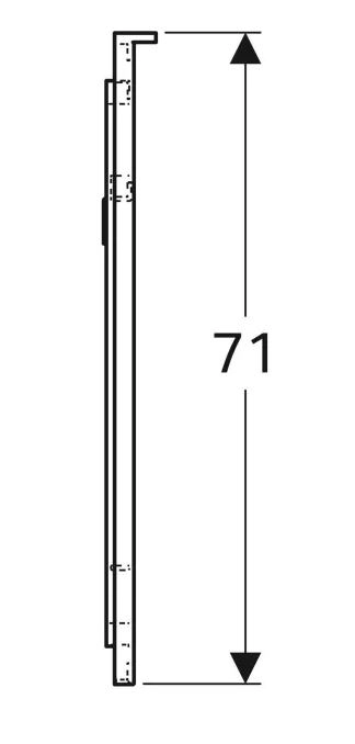 Размеры Зеркало для ванной 160 см шириной Geberit Xeno² 500.204.00.1