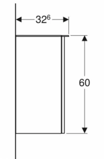 Розміри Комод для ванної з текстурою 36 см шириною Geberit Smyle Square 500.360.JR.1