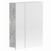 Основное зеркальный шкафчик для ванной комнаты с текстурой бетон 60 см шириной респект nerro 60 industrial №3