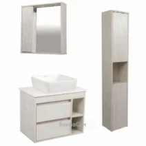 Набір меблів у ванну кімнату з відкритими полицями 75 см шириною Aqua Rodos Шельф 45117-45103-45128