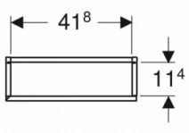 Розміри Пенал для ванної без ніжок 45 см шириною Geberit ONE 502.317.JR.1 L