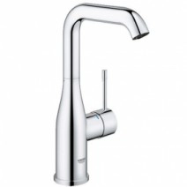 Смеситель с Г-образным изливом для умывальника GROHE Essence+ хром 32628001