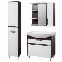 Комплект мебели в ванную 70 см в два цвета КВЕЛЛ ПРИНЦ 23285-23341-22300