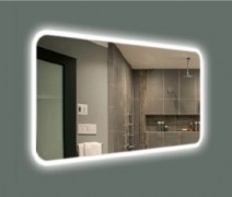 Зеркало для ванной из алюминия 80 см с подсветкой J-Mirror Palladia Edge Plld Edg 80x60