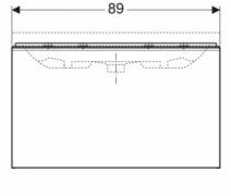 Размеры Тумба в ванную без умывальника 90 см шириной Geberit Acanto под раковину Acanto 500.616.01.2