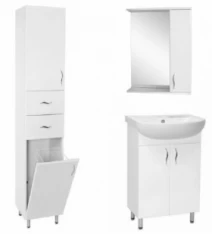 Комплект мебели ванный гарнитур 60 см ПИК Базис ДЗ0160RWL-Т026027-П03К40L