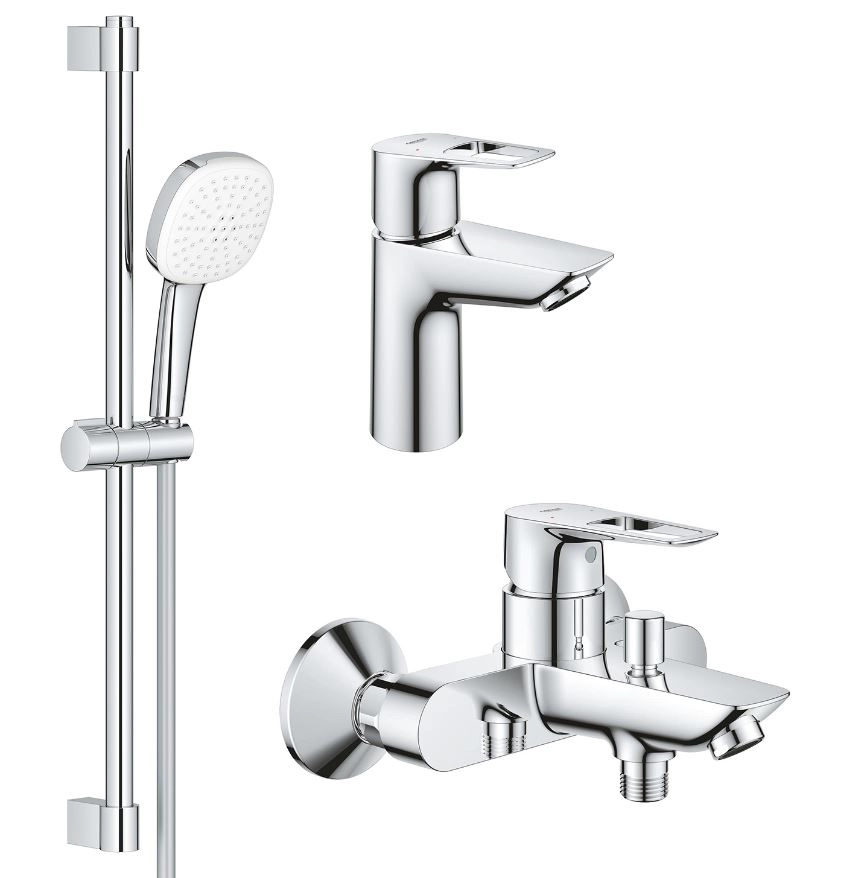 Основне Комплект змішувачів для ванни Grohe BauLoop 3 в 1 хром 123214S