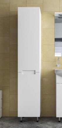 В інтер'єрі Комплект для ванної кімнати з дзеркалом 50 см шириною Aqua Rodos Кватро 29571-29701-29786