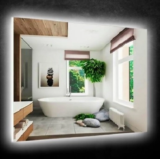Основное Зеркало в ванную для дома 130 см StekloNova Шинэйд Shineyd 13W