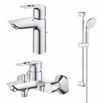 Комплект змішувачів для ванни Grohe BauLoop 3 в 1 хром 123215M