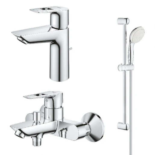 Основне Комплект змішувачів для ванни Grohe BauLoop 3 в 1 хром 123215M