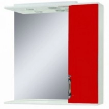 Зеркало в ванную комнату 75 см в два цвета Сансервис Laura ДЗ Laura-75 красный R