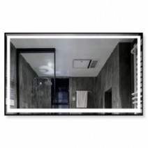 Зеркало в ванную с датчиком температуры 80 см шириной с подсветкой DUSEL LED DE 600622
