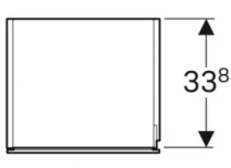 Размеры Вертикальный пенал в ванную 40 см шириной Geberit Xeno² 500.503.00.1 L
