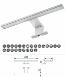 Детали зеркальный шкаф в ванную 100 см шириной с подсветкой санвестгруп модена 3854 серый №1