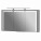 Основное шкаф с зеркалом для ванной шириной 130 см матовое soft-feel botticelli levanto lvm-128 серый мат №3