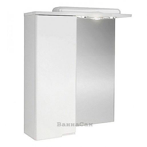 Основное Зеркало с подсветкой для ванной 60 см ВанЛанд ПРОСТО Пр з 2-60L