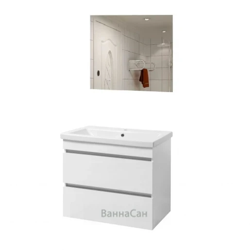 Основное Комплект мебели для ванны из ДСП 60 см шириной Юввис Монако 38487-42367