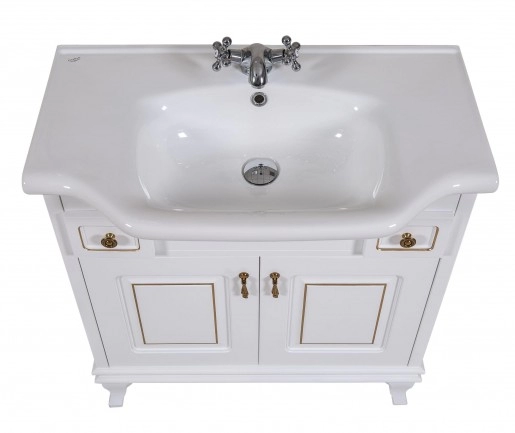 Умивальник Набір меблів для ванної кімнати в класичному стилі 80 см шириною Aqua Rodos Беатриче 29682-29711-29838