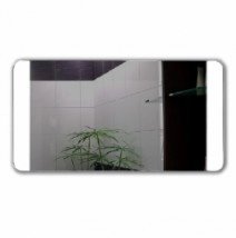Зеркало для ванной с закругленными углами 100 см с подсветкой J-Mirror Diana Inox Gloss Sbn Inx Glss 100x70