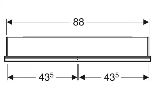 Размеры Шкаф зеркальный в ванную 90 см шириной Geberit ONE 505.803.00.2