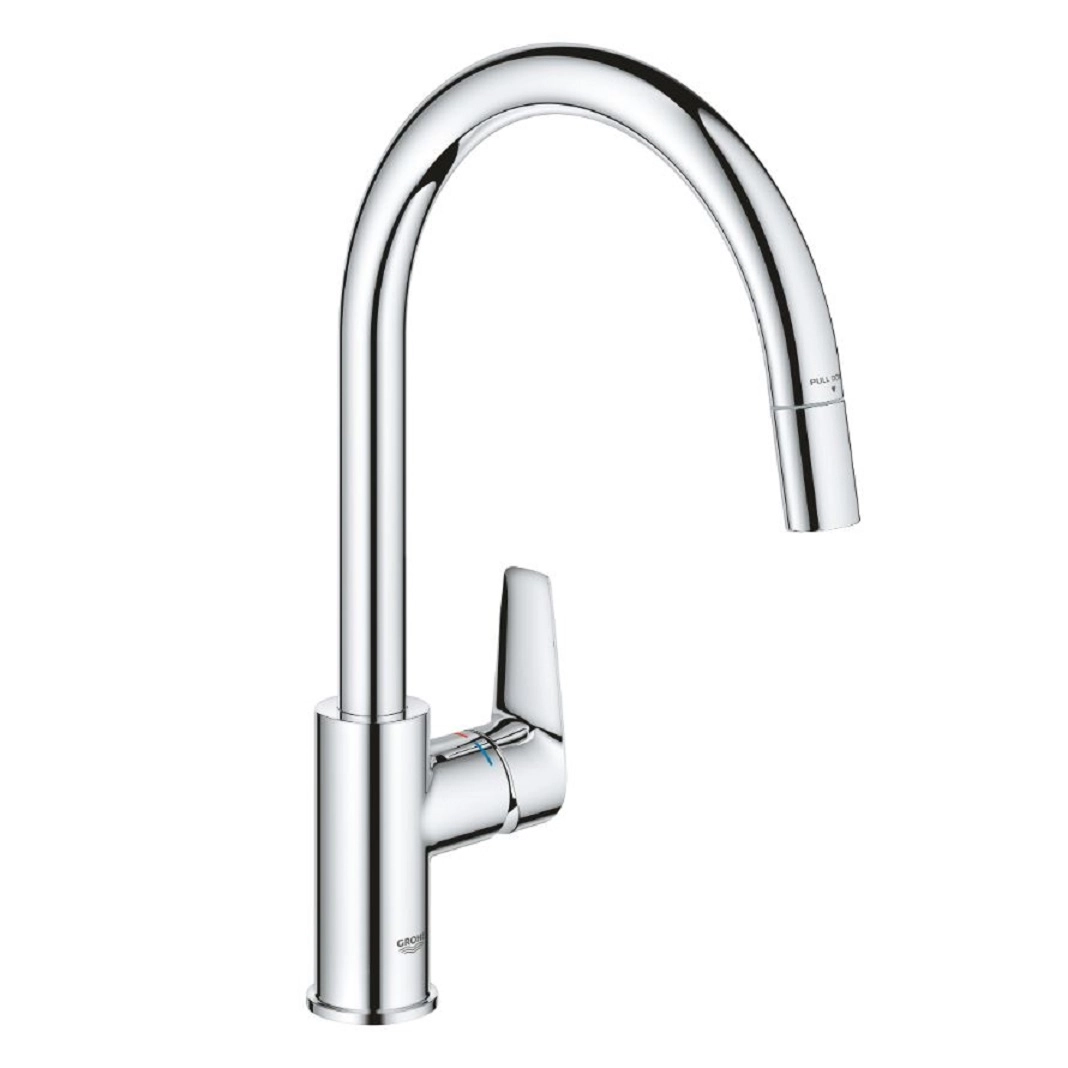 Основне Змішувач для кухні з режимом душ Grohe BauEdge New хром 30536000