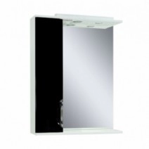 Основне Дзеркало у ванну кімнату 60 см емальоване Сансервіс Laura ДЗ Laura-60 чорний L