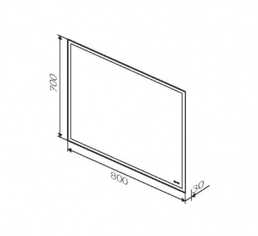 Розміри Тумбочка з дзеркалом у ванну шириною 80 см AM.PM X-Joy 29125-33540