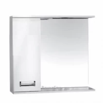 Дзеркало у ванній кімнаті з відкритими полицями 65 см шириною MVV Квадро ДЗ-1 Квадро 65L