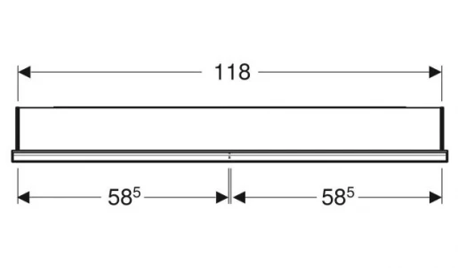 Размеры Шкаф в ванную с зеркалом 120 см шириной Geberit ONE 505.805.00.2