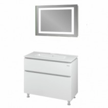 Большой мебельный комплект для ванной 100 см САНВЕРК АМАТА 25572-25552