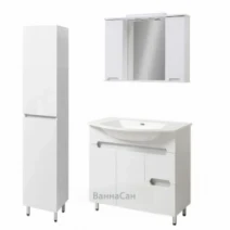Ламинированная мебель для ванной комнаты 85 см шириной Юввис Эстель 45656-18645-41057