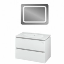 Эмалированная мебель для ванной комплект 80 см САНВЕРК АМАТА AIR 25546-25576