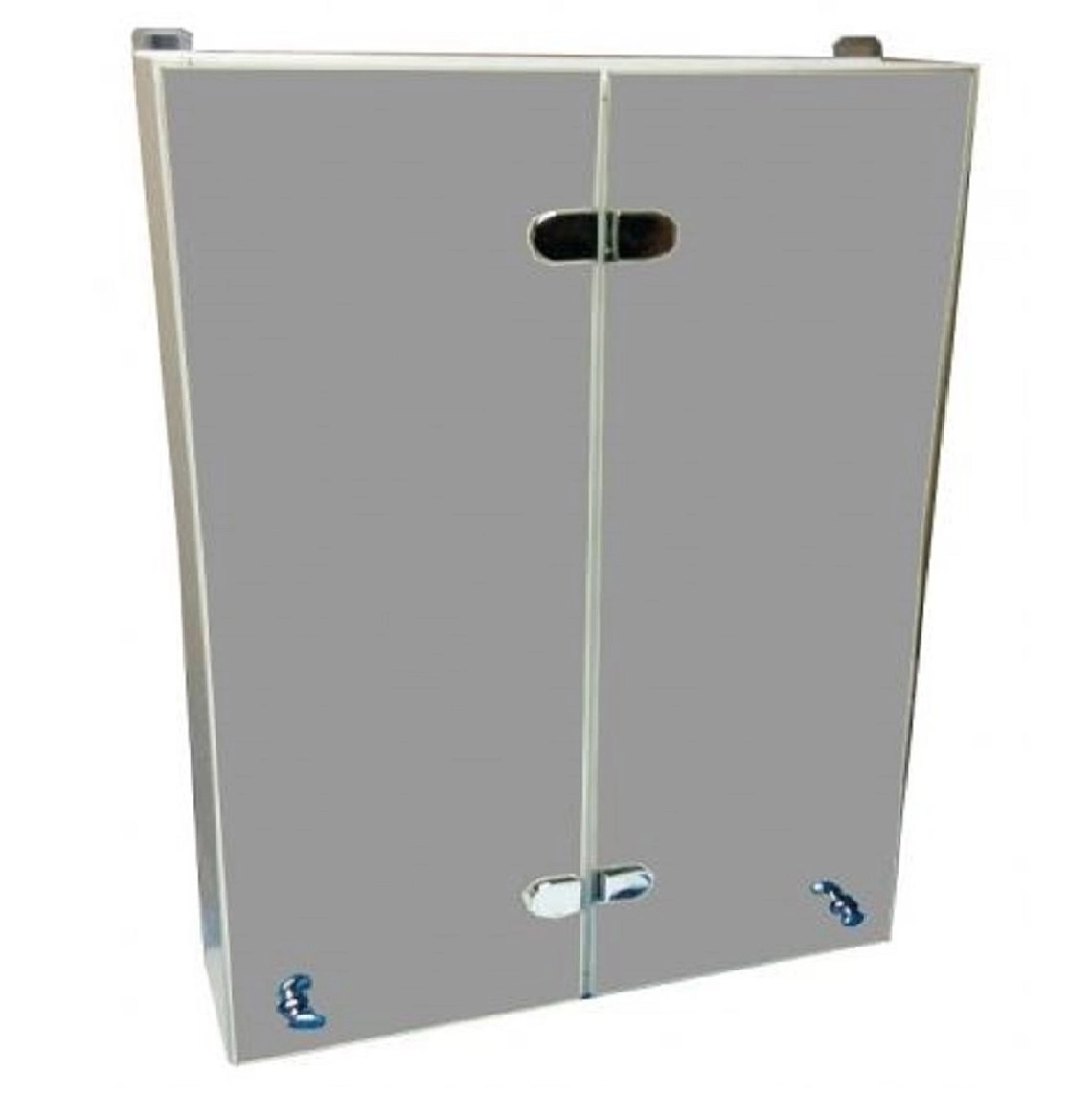 Основное Шкаф навесной для ванной с зеркалом 65 см шириной Mikola-M Eco green 1040