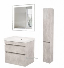 Основное комплект мебели для ванной комнаты с пленкой пвх 60 см aqua rodos винтаж бетон 33050-29716-33055 №1