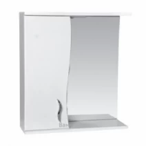 Зеркало в ванную без ограждения полок 65 см шириной MVV Стандарт Волна З-1 Стандарт Волна 65L