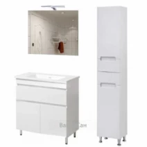Комплект мебели для ванны из МДФ и ДСП 70 см шириной Юввис Марко 45571-42368-19736