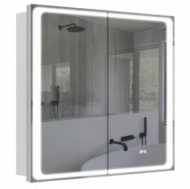 Шкаф в ванную с зеркалом 80 см шириной с подсветкой Аквариус Modena 70930202