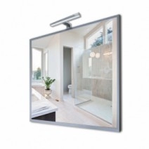 Зеркало в ванную 50 см с подсветкой J-Mirror Alu Аlu 50x50
