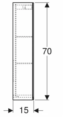 Розміри Шафа у ванну з дзеркалом 90 см шириною Geberit Option 500.583.00.1